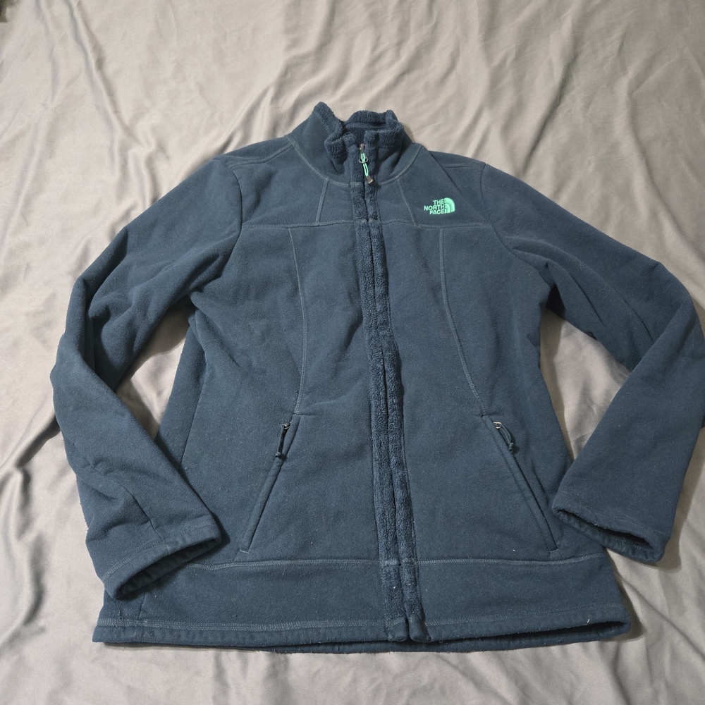 The North Face Jacket Womens Medium Morningside Full Zip Teal Fleece Outdoor
